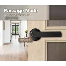 The Smart Door Lock Offers Four Unlocking Methods: Fingerprint Unlock, Password Unlock, Key Unlock And Remote Unlock. This Enables You To Open The Door More Conveniently.