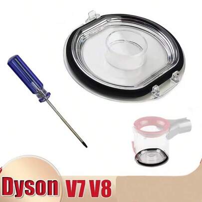 Dust Container Lid Bucket Floor Cover & Sealing Ring For Dyson V7 V8 Vacuum Cleaner Dust Cup Replacement