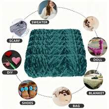 Polyester Chenille Yarn 1-Pack, 100g Each, Chunky Crochet Knitting Yarn In Assorted Colors For Crafts, Hats, Blankets, Scarves - Soft And Thick Wool Yarn For Beginner And Adult Crochet Projects