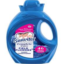 Suavitel Complete Liquid Fabric Softener, Fabric Conditioner, HE Compatible, 46 Small Loads, Field Flowers Scent, 46 Fl Oz Bottle - FärgA - Visa 1