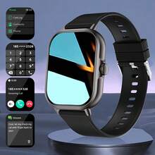 [Intelligente Sportuhr] Multifunktionale intelligente Sportuhr - Hochauflösender Vollbildschirm, mit kabelloser Anruf-/Wählerfunktion, Informationsbenachrichtigung, mehrere Sportmodi, Aktivitätsaufzeichnung/Aktivitätsverfolgung, Fernfotografie/Musikwiedergabe, Zifferblatt-Hintergrund, geeignet für Männer und Frauen, geeignet für Android und iOS