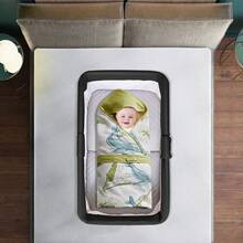 Travel Cot, Suitable For Baby Equipment At Home Or While Traveling, Portable, Foldable, Suitable For Newborns Up To 2 Years, Foldable Travel Cot, Side Bed, With Mosquito Net, 90*70*50cm - 黑色 - 查看 6