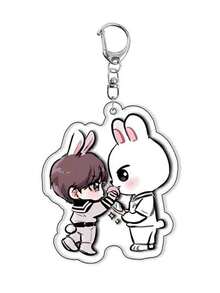 1 Piece, Spell Back Key Chain, Cartoon Photo Card, Bag Pendant, Cheng Xiao Lu Guangxia Cartoon Surrounding, Acrylic Key Chain Animation Surrounding, Party Gifts, Backpack Pendant. - Multicolor - View 12