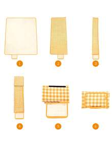 1 pieza Manta de playa, Esterilla de picnic al aire libre, Esterilla de picnic a cuadros grande impermeable y plegable a prueba de , Esterilla portátil lavable linda resistente al agua y a la para acampada, playa, parque, actividades al aire libre, acampada, senderismo, viajes, césped, festivales de parques, esterilla de césped.