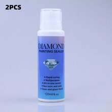 (1 Bottle Glue + 1 Brush) Diamond Painting & Puzzle Sealant Glue, New DIY Diamond Painting Tools Suitable For Various DIY Handicrafts Such As Mosaic, Embroidery, Puzzles. Enhancer To Prevent Diamond Detachment And Diamond Art Glue Sealant - Multicolor - View 10