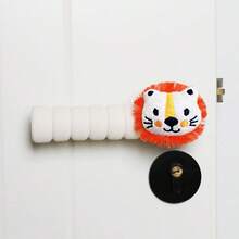 zootime 1pc Khaki/Brown/Beige Teddy Bear Nursery Door Knob Cover, Simple & Ins Style, Thick, Anti-Collision, Anti-Static, Suitable For Bedroom, Living Room, Nursery, Garden Decor