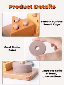 Montessori Toys For 3+ Years Old Boys Girls Birthday Gifts, Wooden Sensory Toys For Toddlers Kids Baby, Easter Basket Stuffers Toddler Learning Toy Activities Puzzles