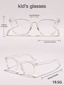 1 Piece Of Transparent Box Retro Style Women's Glasses For Halloween Witch/Retro Character Dressing Up Accessories Made Of Plastic Material, Resistant To Falling, Suitable For Campus Activities/Daily Reading - 彩色 - 查看 6