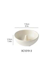 Modern Minimalist Japanese Style Ceramic Round Incense Holder, Creative Home Use Incense Base Incense Plate Incense Stick Holder