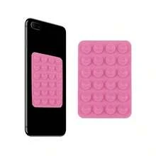 1 Stück Silikon Doppelseitige Saugnapf Handyhalterung, waschbar tragbare Multifunktions Handyhalterung für Handy, Doppelseitiger Saugnapf Halterung Rückseite des Handys Multifunktional Klebrig, rutschfest Freisprecheinrichtung, für Dusche Spiegel Auto Selfies und Videos, Android Handy, Geschenk für Geburtstag, Familie, Freunde Handyzubehör