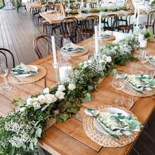 12 Pcs Eucalyptus Greenery Cloth Napkins 20"X20" Washable Dinner Tea Party Napkins For Kitchen Party Wedding Restaurant Indoor Outdoor Botanical Fresh Spring Summer