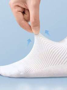 100pcs/80pcs/50pcs/30pcs/20pcs/10pcs/8pcs/4pcs Comfortable, Moisture-Wicking, Antibacterial, Breathable Knit Liner Socks - Mother's Day Gift, Unisex, Long Socks, Sweat-Absorbing, Odor-Resistant, Elastic & Soft, Fashionable Solid Colors, Suitable For Spring, Summer, Autumn, Winter, Casual, Daily Wear, Yoga/Sports - Multicolor - View 2