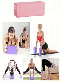 2pcs Soft Non-Slip Surface Slanted Edge Yoga, Pilates, Meditation Foam Yoga Blocks Set - Stable, Balanced, Deepened Stretching Yoga Accessories For Workouts, Pilates, Stretching, Gym Accessories