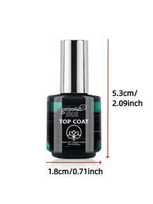 2Pcs Base Coat And No Wipe Gel Top Coat Set - Shine Finish And Long Lasting, Soak Off LED Nail Lamp Gel Base Top Coat Finish Nail Art Design Manicure Gifts For Women - Clear - View 9