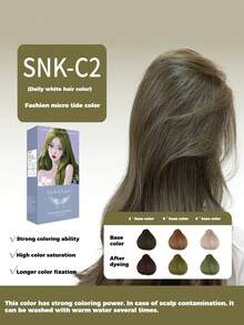 Hair Dye Kit, DIY At Home, Gentle Formula, Multiple Colors Available Including Pinkish Brown And Dark Brown, Covers Gray Hair - Multicolor - View 13