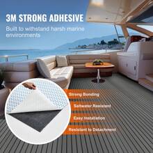 Boat Flooring, EVA Foam Boat Decking 94.5" X 17.7", Non-Slip Self-Adhesive Flooring, 11.6 Sq.Ft Marine Carpet For Boats, Yacht, Pontoon, Kayak Decking - Dark Grey - View 3