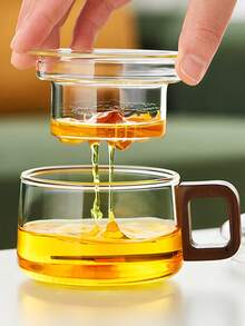 三件套玻璃茶壶套装。便捷的泡茶套装。茶具套装。包含茶叶过滤器。采用高硼硅玻璃制成。适用于散装茶叶,内置过滤器,茶壶带过滤器,木柄盖杯。可微波炉加热,兼容保温器和炉灶。非常适合冲泡茶、咖啡、牛奶。适用于客厅、厨房、办公室、茶会等场合。精美礼品。 - 彩色 - 查看 12