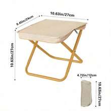 1pc Outdoor Camping Folding Stool, Portable Fishing Stool, Picnic Stand, Small Maza Leisure Stool, Pocket Chair