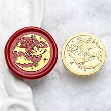 CYFUN DESIGN 1PC 3D Relief Christmas Tree Wax Seal Stamp Head, Christmas Sealing Wax Stamp, Gift Package Wax Seal, Christmas Gift Wax Seal Kit, Wax Sealing Stampfor Envelopes Christmas Cards Wedding Invitations For Christmas Gift Packing - Gold - View 14