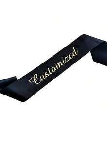 1Pc Custom Text Satin Ribbon, Personalized Quote Sash, Customized Birthday And Graduation Sash, Bachelorette Sash For School And University Students, Gift For Her - Multicolor - View 9