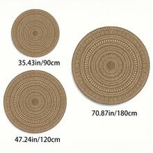 1 قطعة سجادة ذات نمط هندسي دائري، عالية الجودة (مصنوعة من مادة الفلفت البلوري، خفيفة الوزن وخفيفة)، مانعة للانزلاق، سهلة التنظيف والغسل في الغسالة، مناسبة للمطبخ وغرفة المعيشة والنوم وديكور المنزل وطاولة القهوة والاستراحة وجانب السرير وديكور المنزل وغرفة الأطفال والمدخل، متوفرة بأحجام ونماذج مطبوعة متعددة