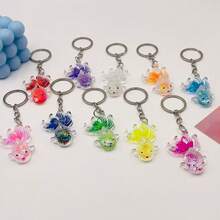 Multicolor Transparent Crystal Goldfish Keychain, Fashionable And Versatile Small Pendant - Multicolor - View 10
