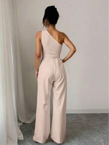 Women Jumpsuits - Beige - View 3