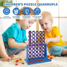 4 Win Board Game, 4 Wins In A Row Game, Spin 4 Wins, 2 Player 4 Wins Strategy Game With Spin Function, Educational Toy Gift, Board Game - Multicolor - View 10