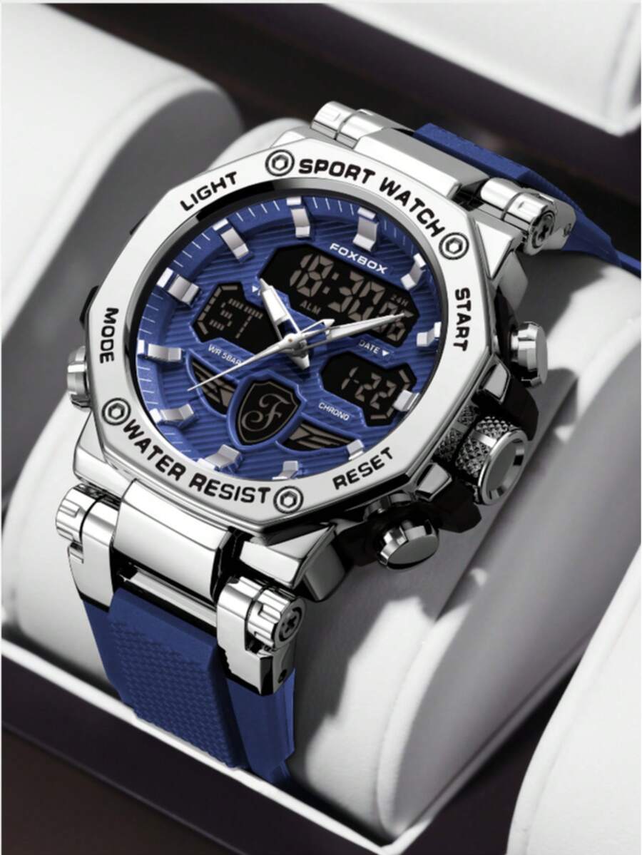 Foxbox LIGE Fashion Teenager Watch Waterproof Luminous Watch Electronic Display Date Calendar Small Window Accurate Clock Multifunction