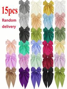 1/4/10/15pcs Women's Big Bow Hair Clip French Vintage Style Stylish And Elegant Bow Hair Accessories For Party School Hair Accessories, Claw Clips, Hair Claws, Clips For Hair, Hair Slide, Hair Barrettes