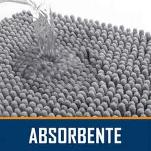 Alfombra Antideslizante Tapete para Baño, Tapete para Piso Lavable aáquina Alfombra de Chenilla de Piezas,Ducha, Dormitorio, Pasillo,Fácil de Limpiar,Superabsorbente (Gris oscuro, 40x60cm) - Gris Oscuro - Ver 3