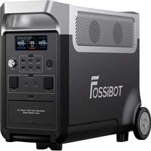 FOSSiBOT F3600 Pro 3840Wh Portable Power Station 3600Wh Capacity,Solar Generator,3600W AC Output For Outdoor Camping,Home Backup,Emergency,RV,Off-Grid - Grey - View 1