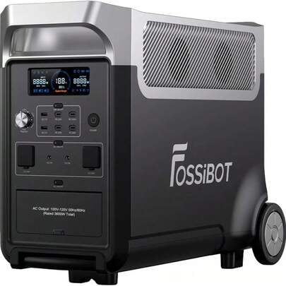  FOSSiBOT F3600 Pro 3840Wh Portable Power Station 3600Wh Capacity,Solar Generator,3600W AC Output For Outdoor Camping,Home Backup,Emergency,RV,Off-Grid