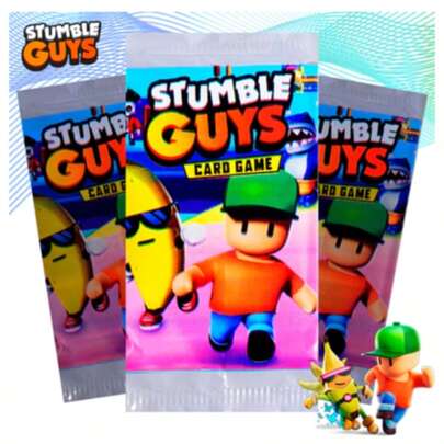 Kit 200 Stumble Guys - 50 Envelope Cartas Figurinhas