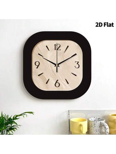 2D Flat 1pc Nostalgic Retro Home Creativity Wand Clock, Ultra Quiet Quartz Movement, No Ticking Sound, ation Painting Klok Living Room, Bedroom Office, able Watch, Unique Personalized, Clear Reading Time, In Bedroom, Studio, Ho Study, Kitchen Cafe, Perfect Family Friends Room view 6