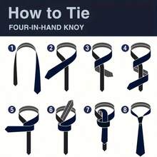 Conjunto de 3 peças de gravatas formais de cor sólida e prendedores de gravata de bolso para homens, para pais, maridos, namorados, padrinhos, padrinhos e todos os entes queridos - Azul marinho - Ver 9