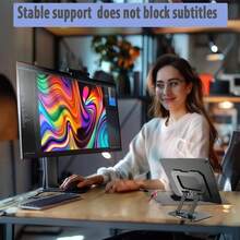 1Pcs Tablet Stand Holder, 360° Rotating Tablet Holder, Height Adjustable Carbon Steel Tablet Holder, Lifting Folding Monitor Stand, Portable Computer Stand For Tablets Monitor E-Reader Up To 12.9 Inches - 1Pcs-metal PadHolder - View 9
