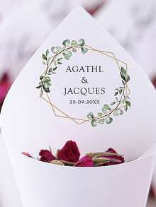 30Pcs Of Set DIY Wedding Cone For Petal Toss, Personalized Confetti Cones, Custom 17 Styles White Paper Cone For Bridal Shower Party Decoration, Multi-Functional, Anti-Mold, Ornamental, Reusable, Exquisite, Stylish, High-Quality, Adorable, Modern, Custom, Unique, Personalized, Son, Daughter, Kids, Kitchen, Dining Room, Bedroom, Office, Living Room, Home, Garden, Tea Room, For Anniversaries, For Birthdays, For Housewarming, For Graduation, Gala Night, Customized Gift Wrap Boxes, Chic Autumn