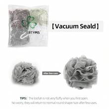 Bath Sponge, Bath Loofah, Bath Hair Band-Light Green