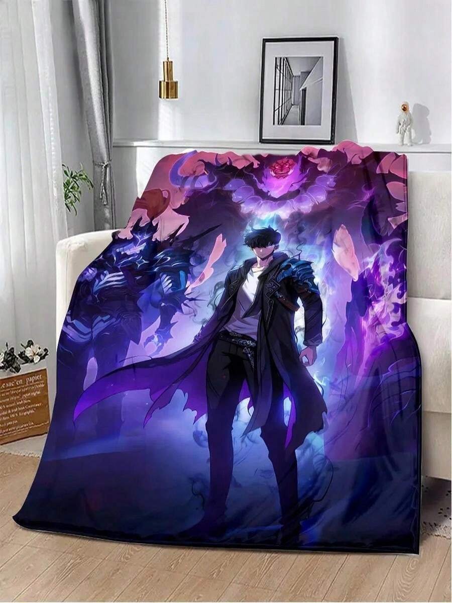 Solo Leveling Printed Blanket Picnic Blankets Warm Blanket Soft And Comfortable Blanket Home Travel Birthday Gift (9)