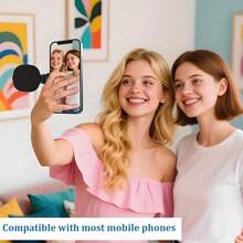 带镜子的便携式自拍灯，LED 手机自拍环形灯，磁性易安装，一键操作，3 种亮度等级，高色彩精度，多角度旋转，600mAh USB 可充电，适用于室内/室外自拍、集体照/宠物摄影/直播/视频创作/视频会议/夜间户外拍摄/各种场景的补妆 - 磁吸[補光燈] - 查看 8