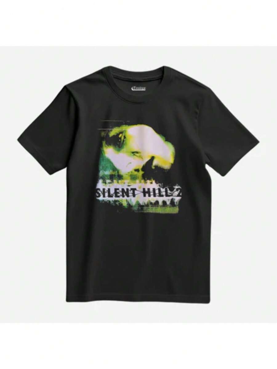 Silent Hill Horror Game Video Game T-Shirt Investigation Fear Geek Unisex Male Female 100% Cotton Premium Top Streetwear Launch Immediate Shipping Various Colors!! Plus Size - Silent Hill Retro hiện tại - Xem 1
