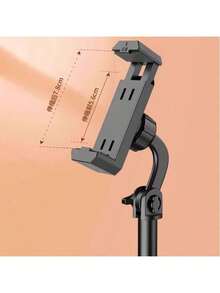 360°旋转桌面手机支架，多功能直播手机支架，高度可调伸缩，兼容大多数智能手机和安卓手机，生日礼物送给家人和朋友 - 黑色 - 查看 5