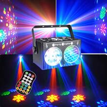 Oświetlenie imprezowe DJ Disco Light Inteligentny pilot zdalnego sterowania Sterowanie głosowe Zasilanie USB Wielokolorowe światło projekcyjne Nadaje się do dyskoteki KTV Bar Party Karnawał Urodziny Rodzinna rozrywka Taniec w pomieszczeniach Nowy Rok Wiosenny Festiwal Boże Narodzenie Halloween