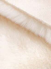 1pc Faux Rabbit Fur Wavy Soft Fluffy Warm Cozy Rug, Comfortable Home Decor Carpet Suitable For Bedroom, Living Room, Sofa, Coffee Table, Dressing Room, Tatami Room And Other Areas,Fall Decor,Autumn Decor,Room Decor