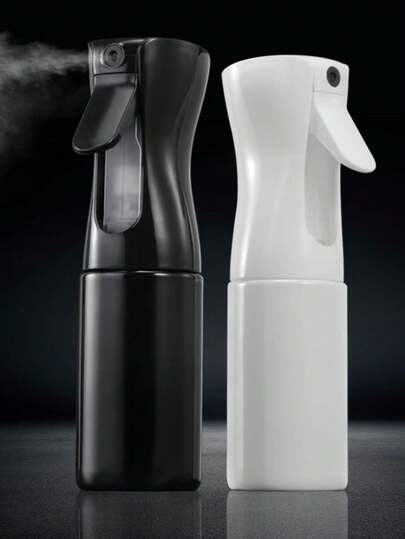 1pc Fine Mist Continuous Spray Bottle, Automatic High Pressure Atomizer Spray Bottle Without Aerosol, Suitable For Hairstyling, Cleaning, Gardening, Cosmetic Water Container, Hair And Face Mist, Refillable