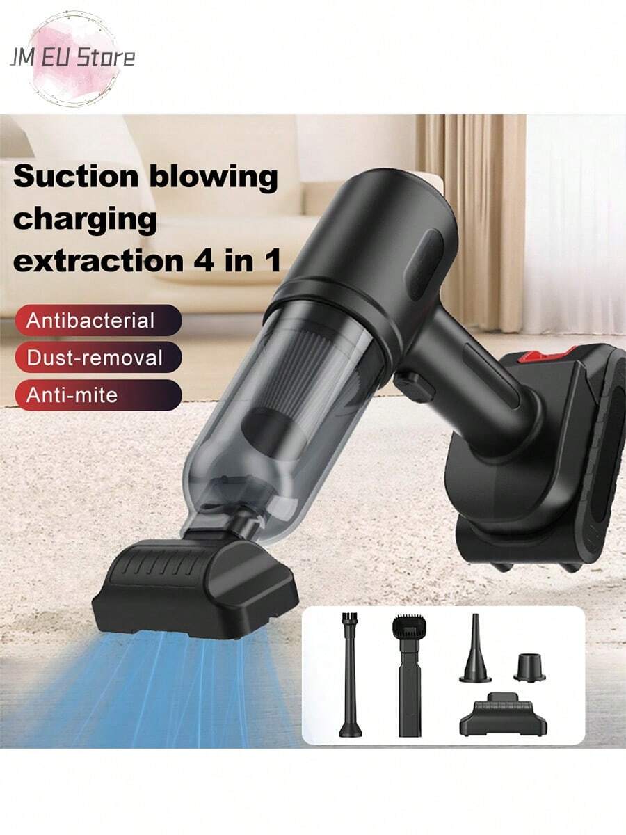 Car Vacuum Cleaner, Cordless Handheld Vacuum Cleaner With Keyboard, 5500 Pa Cordless Mini Vacuum Cleaner With 3-In-1 Brushless Motor, Portable Vacuum Cleaner For Car, Home, Pets, Office - màu đen - Xem 1