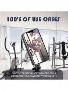 1个加厚硅胶双面吸盘手机支架，适用于手机壳，免提粘性手机支架。适用于多种设备，必备派对用品，情人节、圣诞节、感恩节最佳礼物，双面吸盘浴室手机支架