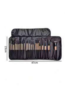 24件套专业化妆刷套装，包含粉底刷、眼影刷等，塑料手柄，柔软合成毛，附赠收纳袋，颜色随机。产品名称：化妆刷套装、化妆刷套装、化妆刷套装、全套化妆刷、化妆刷套装、全套化妆刷、化妆刷套装、化妆刷套装、化妆礼盒套装。 - 彩色 - 查看 7