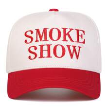 1Piece Men Letter Embroidered Patchwork Baseball Cap Outdoor Adjustable Sunscreen Leisure Hat Spring Autumn Travel Tourism Beach Vacation - 彩色 - 查看 8